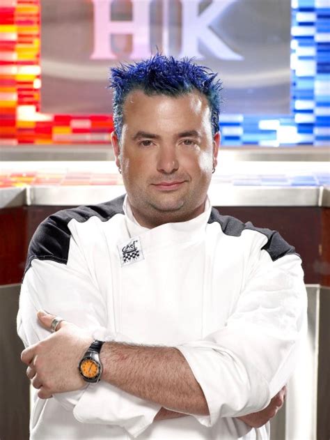 blue hair chef|Hell's Kitchen Runner.